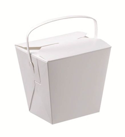 Containers Food Pail handle polylined recyclable white cardboard 62mm (L) 46mm (W) 66mm (H)
