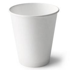 Coffee Cups smooth single wall recyclable white paper 16oz 90mm (D)