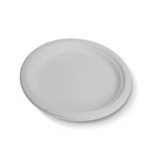 Plates biodegradable white natural fibre round 254mm (D)
