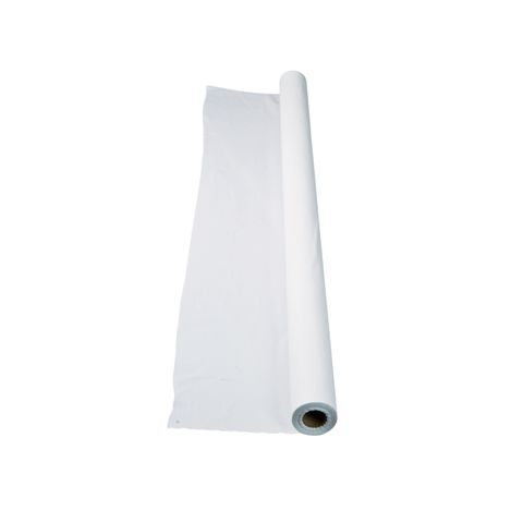 Tablecloths white plastic 1200mm (W)