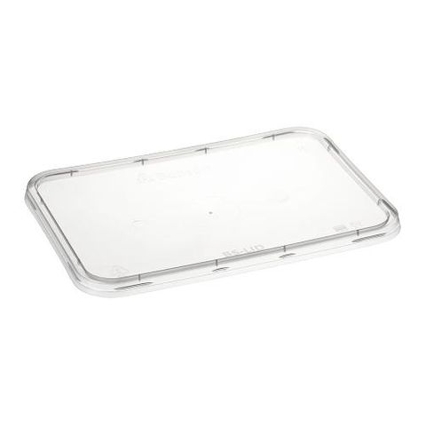 Container Lids Microwave Safe unhinged lid recyclable clear polypropylene rectangle