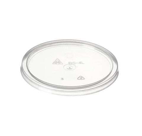 Container Lids Microwave Safe unhinged lid recyclable clear polypropylene round