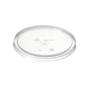 Container Lids Microwave Safe unhinged lid recyclable clear polypropylene round