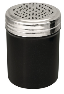 Shakers Coarse stainless steel powder coated black