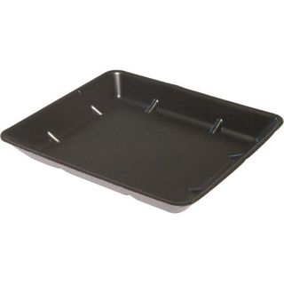 Trays Food Service no lid black foam rectangle 280mm (L) 140mm (W) 30mm (H)