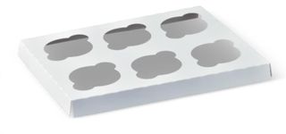 Cup Cake Inserts white milkboard 290mm (L) 236mm (W) 20mm (H)