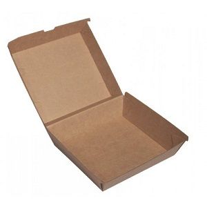 Boxes Dinner hinged recyclable cardboard rectangle 178mm (L) 160mm (W) 80mm (H)