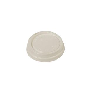 Coffee Cups Lids flat recyclable white PET