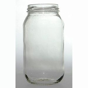 Jars clear glass round 500ml 63mm (D)