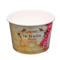 Icecream/Gelato Cups cold recyclable la fruita paper 12oz