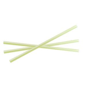 Straws Regular biodegradable clear/green PLA 10mm (D) 210mm (L) pkt 120
