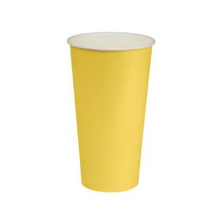 Milkshake Cups recyclable yellow paper 22oz