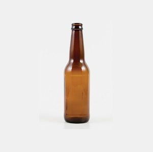 Drink Bottles amber glass round 330ml 28mm (D)