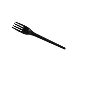 Cutlery Forks biodegradable black bioplastic 165mm (L)