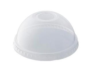 Water/Juice Cup Lids dome recyclable clear PET