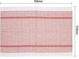 Tea Towel red 762mm (L) 508mm (W)