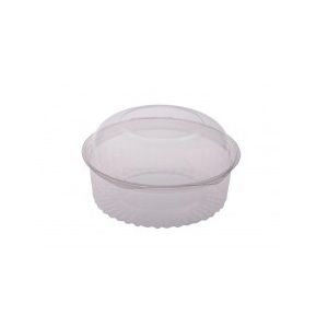 Shobowl hinged dome lid clear plastic round 175mm (D) 90mm (H)