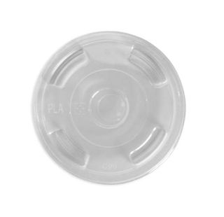 Lids flat clear bio cup 96mm PLA