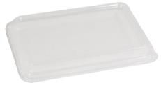 Tray Lids Food Service unhinged recyclable opaque PET rectangle 180mm (L) 125mm (W) 20mm (H)