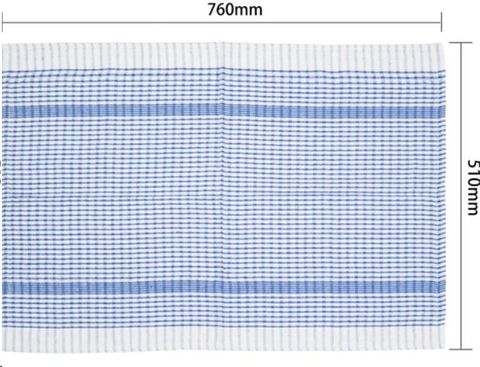 Tea Towel blue 762mm (L) 508mm (W)