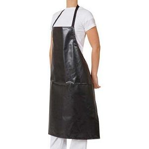 Apron Bib non-disposable white PVC