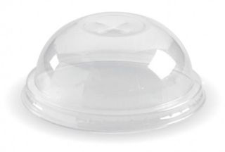 Lids clear dome X slot bio cup 76mm PLA
