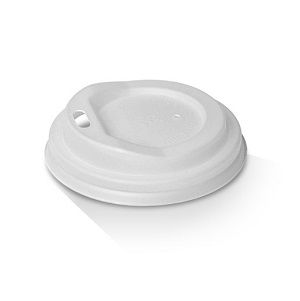 Coffee Cups Lids 4oz flat biodegradable natural PLA ctn 1000