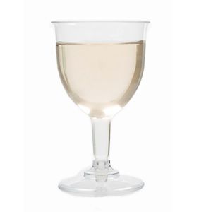 Glasses Wine recyclable clear PET 126ml