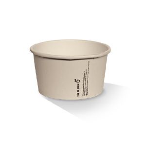 Icecream/Gelato Cups PLA lined compostable off-white paper 4oz