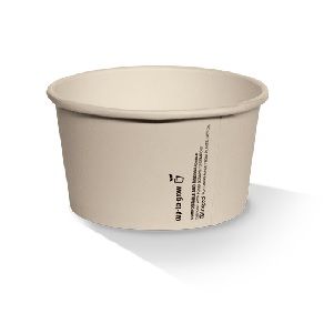Icecream/Gelato Cups PLA lined compostable off-white paper 8oz