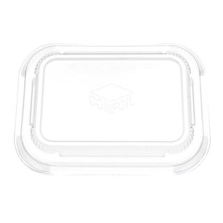 Tray Lids Food Service unhinged clear PVC rectangle 262mm (L) 208mm (W) 15mm (H)