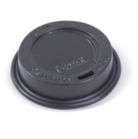 Coffee Cups Lids flat recyclable black PET