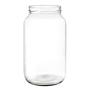 Jars clear glass round 3100ml 110mm (D)