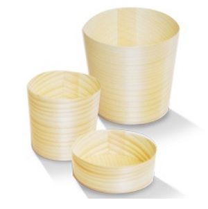 Cup biodegradable natural pine 58mm (D) 58mm (H)