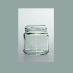 Jars clear glass round 100ml 53mm (D)