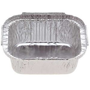 Containers Foil unhinged lid foil rectangle 133mm (L) 110mm (W) 45mm (H)