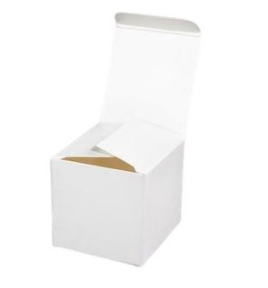 Macaron Boxes sleeved lid white milkboard rectangle 50mm (L) 55mm (W) 50mm (H)