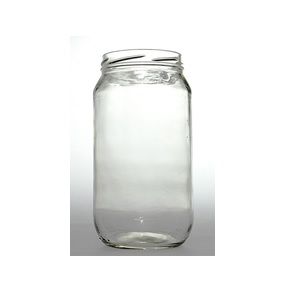 Jars clear glass round 1000ml 82mm (D)