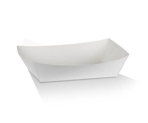 Trays Food Service no lid compostable white heavy board rectangle 170mm (L) 95mm (W) 55mm (H)
