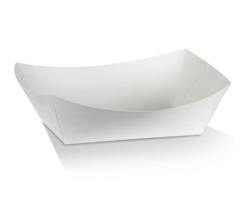 Trays Food Service no lid compostable white heavy board rectangle 185mm (L) 110mm (W) 80mm (H)