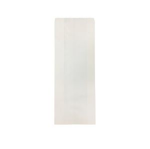 Bread Plain single white paper 385mm (L) 200mm (W) +95mm (G)