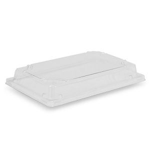 Tray Lids Sushi unhinged recyclable opaque PET rectangle 188mm (L) 130mm (W) 30mm (H)