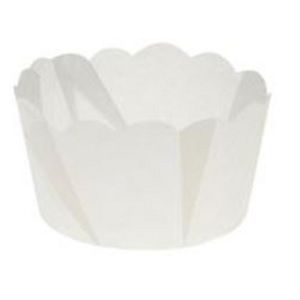 Baking Cases Muffins daisy white paper 40mm (H) 60mm (B)