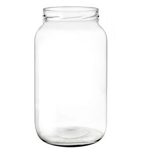 Jars clear glass round 2000ml 100mm (D)