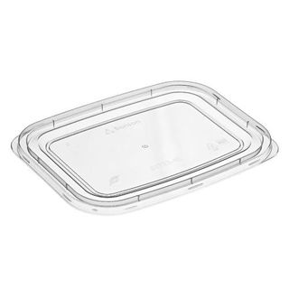 Container Lids Microwave Safe recyclable clear polypropylene rectangle