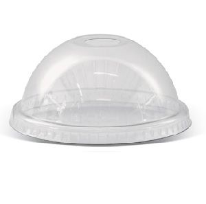 Milkshake Cup Lids dome recyclable opaque PET