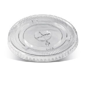 Milkshake Cup Lids flat recyclable opaque PET