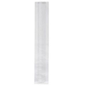 Bread French Plain single white paper 670mm (L) 110mm (W) +50mm (G)