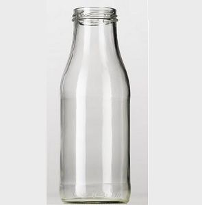 Drink Bottles clear glass round 750ml 48mm (D)