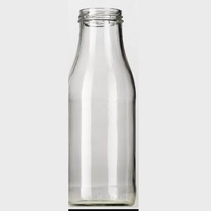 Drink Bottles clear glass round 500ml 48mm (D)
